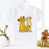 The Lion King Simba T Shirt Kids Boys Clothes White Short Sleev-TB00959-Veeddydropshipping